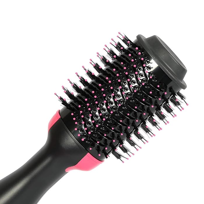 Get Parcel ™️ 3-In-1 Electric One Step Hair Straightening Brush One Step Hot Air Brush Dryer + Styler