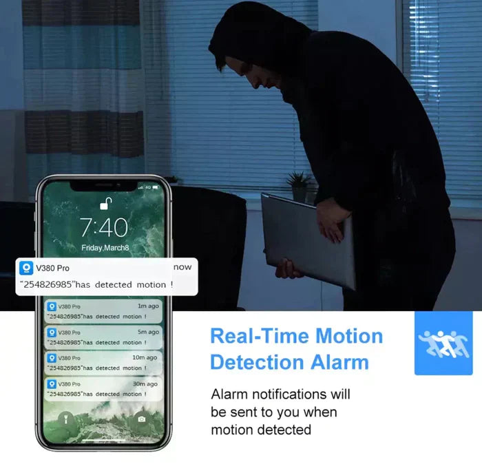 Get Parcel™ Wireless Bulb Security Camera 360°Rotational View