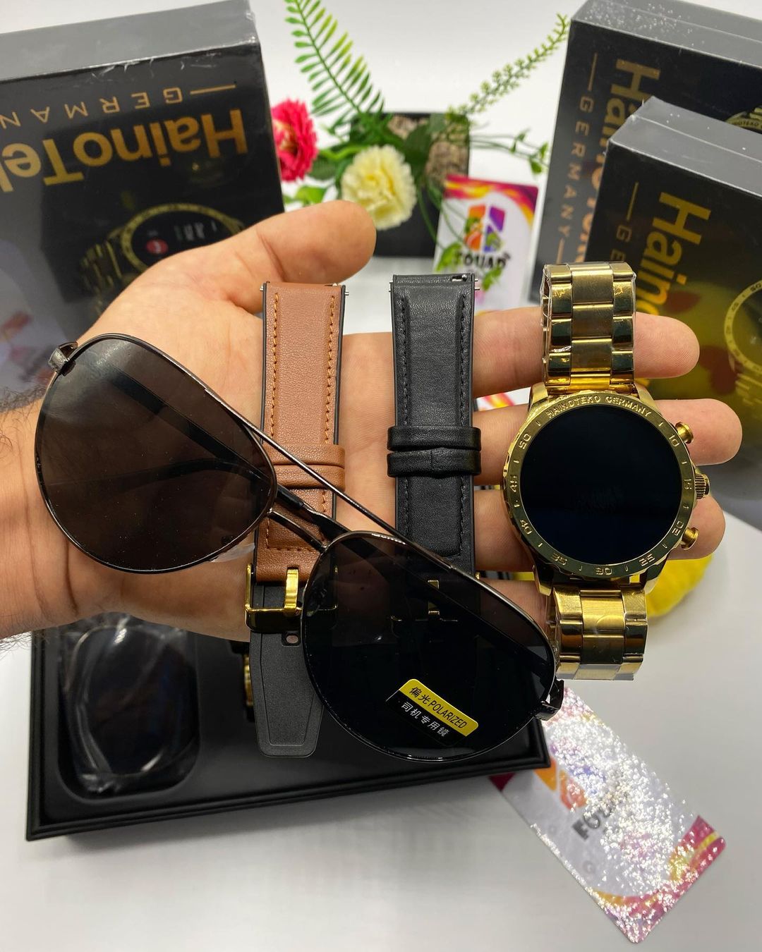 HainoTeko ® Germany Gold Edition (3-In-1) Smart Watch| Be Stylish Wear Stylish Golden