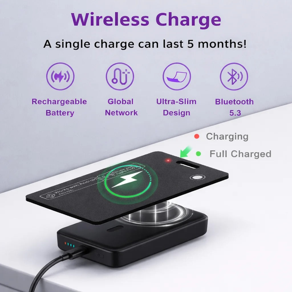 Slim Tracker Card for Android & iOS, Bluetooth Smart Finder